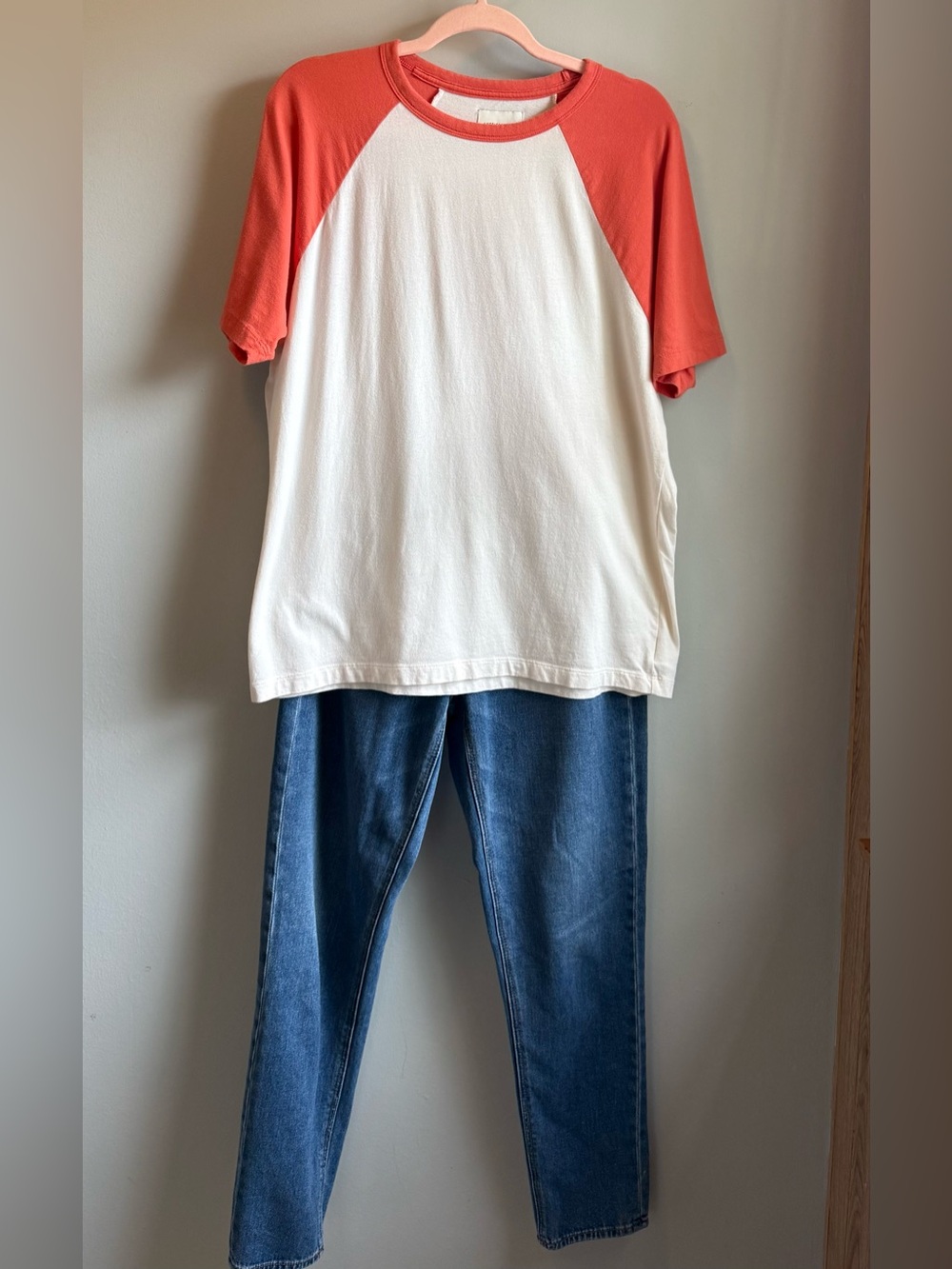 American Eagle Coca Cola Graphic Raglan Tee Red Coral Small Adult - 4th of July - Picture 4 of 9